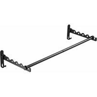 Portant à Vêtements Mural, Pliable Tringles à Vêtement Cintre Pliant Mural, Porte-Vêtements de Mur en Métal, Étendoir Séchoir à Linge pour Chambre Bain, 80 cm Long Noir