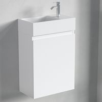 LOMAZOO Meubles de toilettes, blanc brillant - Meubles WC -