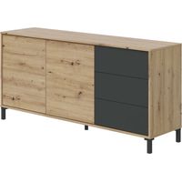 Kredenz - Eiche Braun, Knoten 41x154x75 cm