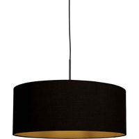 Steinhauer - hängeleuchte - Sparkled Light - schwarz - leinen