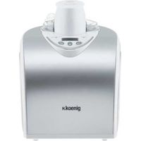 Hkoenig – Turbine à glaces 1L – Préparation rapide 30-40min – Affichage numérique – Cuve aluminium amovible – 135W