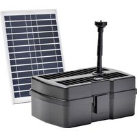 Filtre sous-marin PondoRell 1500 UVC 95593 – Pompe solaire 800 l/h – Économie d'énergie – Pour étangs jusqu'à 1500 litres – Pontec