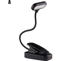 LED-Augenschutz-Buch-Nachtlicht, verstellbare Mini-Clip-Schreibtischlampe, batteriebetrieben, flexibel für Reisen, Schlafzimmer zum Lesen