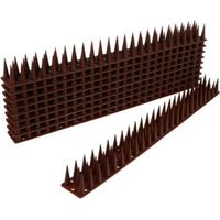 Pic anti-pigeons de 5,4 m pour balcons, pic anti-oiseaux en plastique pour pigeons, chats et moineaux, pic anti-chats pour fenêtres, pic anti-pigeons adapté aux animaux (paquet de 12)
