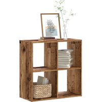 Bibliothèque vieux bois 68,5x32x68,5 cm bois d'ingénierie vidaXL