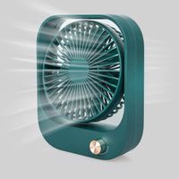 AGE Ventilateur de bureau USB, ventilateur de bureau puissant et silencieux, ventilateur de circulation d'air, angle d'inclinaison réglable, Vert