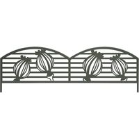 Dekorative Metallkante PUPPY zum Bepflanzen - 0,40 x 1 m - Olivgrün Nortene