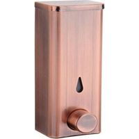 Distributeur de savon mural en acier inoxydable 304 pour salle de bain et cuisine, pompe à pression en cuivre rouge pour hôtel