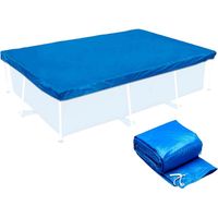 Bache Piscine 4x2.11m, Bache a Bulle Piscine Rectangulaire, Couverture De Piscine Rectangulaire, Bâche À Bulles Piscines Tubulaires, Housse Anti-Pluie - Bleu