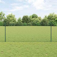 vidaXL Clôture hexagonale avec poteau 25 x 1 m Acier recouvert de PVC