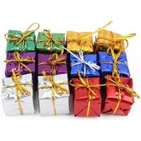 12Pcs Multi Color Christmas Gift Box Party Ornements Xmas Tree Hanging Decor-Crezuo