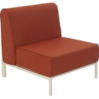 Chauffeuse pour salon pour jardin modulable en tissu terracotta - Patio