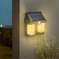 Lampada luce faretto solare faro esterno sensore movimento luce calda CL-228