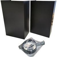 Kit d'évacuation de cheminée noire pour hotte – Compatible avec modèles ROBLIN – Installation facile – Hauteur ajustable 935 à 1240 mm