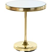 Bout de canapé élégance dorée avec miroir - Doré miroir éclatant