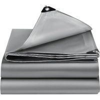 Bâche Imperméable, Bâche de Protection en Polyéthylène, UV Résistant Bache Camion, Pergola, Serre, Baches Imperméables pour Exterieur, Jardin, Tonnelle, Camping, Meubles, Argent-2x3m