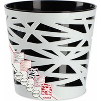 KADAX Pot de Fleurs Pot de Fleurs Cache-Pot en Plastique pour Fleurs Plantes 13 cm Noir