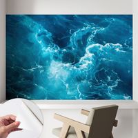 Tapete Selbstklebend - Fototapete mit Motiv - Wandtapete modern - Wandgestaltung Meereswirbel 104x70 cm