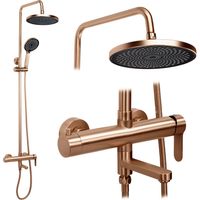 Set Da Doccia Rea Arcos Brush Copper