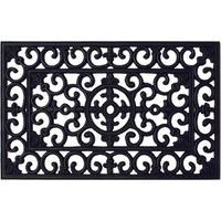 Felpudo rectangular de goma Arabesque Brixo