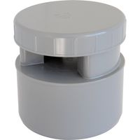 First Plast AMG100 Aeratore a Membrana, Grigio, diametro 100 - 110 mm