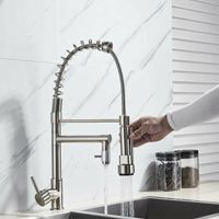 Kitchen Faucet Pull-out Kitchen Sink Stainless Steel Kitchen Faucet with Hand Shower.
