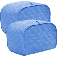2PCS Toaster Cover, Quilted Toaster Cover Fits for Most Standard 2 slice Toasters, Universal Size Microwave Oven Dustproof