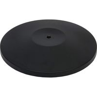SECURIT - Base per Sistema Barriera Retrattile - Per Bar, Ristoranti, Pub, Negozi - Antigraffio e Protezione Del Pavimento - Acciaio Inox Rivestito - Colore Nero