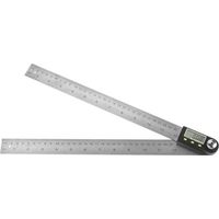 GABRIELLE 2-in-1 Digitaler Winkelmesser Winkelmesser 0-300 mm 360° Edelstahl Elektronischer Winkelmesser Goniometer Lineal LCD-Bildschirm mit Sperrfunktion
