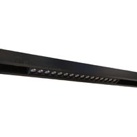 Faretto proiettore lineare barra led cob 18W nero magnetico per binario 48V luce calda naturale bianca Calda