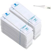 100 stuks wegwerp thermometer beschermhoezen, thermometer hulzen, deksels voor digitale thermometer sondes, hygiënische hoesjes voor oorthermometer, koortsthermometer beschermhoezen, voor volwassenen