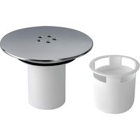 Shower Drain Cover 90mm/115mm Fast Flow Chrome Waste Trap Replacement With Removable Hair Catcher Shower Plughole Cover Insert For Shower Trays