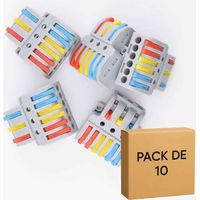 10 bornes à leviers, 3 circuits, 3 entrées-6 sorties 32A, LT-633