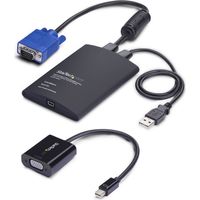 StarTech.com Adattatore Crash Cart Portatile per laptop, Console KVM con USB/VGA/Mini DisplayPort trasferimento file e acquisizione video, TAA
