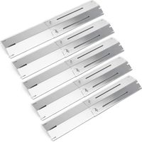 92381 Pièces de Rechange de Plaque de diffuseur de Chaleur Universelle réglable de 30 à 53cm pour Landmann, Taino, Brinkmann, Charbroil, Uniflame, ProfiCook, Outback, Campingaz (Paquet de 5)