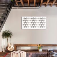 CLOUDS - Panneau ajouré en PVC - Brise-soleil - Dimension : 47x94 cm - Couleur : blanc