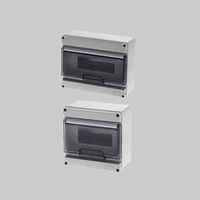 centralino da parete c/portello ip65 4 mod. 154x114x85 mm - grigio