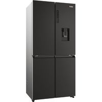 Haier – Réfrigérateur américain pose libre 463 L – 2 portes – Classe E – Congélateur bas – Capacité de congélation 12 kg/24h – Anthracite