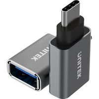 UNITEK Y-A025CGY cable interface/gender adapter USB Type-C USB Type-A Metallic