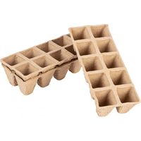 Kleine Torfsaatbeete (2x5 Löcher) 22 x 8,5 x 5,5 cm, 10 Stück