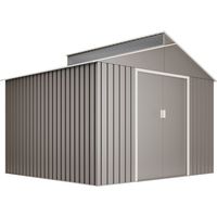 Caseta metal Bjorn 7.25m2 - 10 años de garantía - 282x257x222cm. Cobertizo jardin