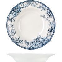 6 x assiettes creuse KENSINGTON - 22.5cm - Porcelaine - H&H