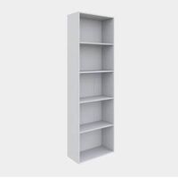 LIBRERIA 4 RIPIANI 50X22,8X157,4 CM BIANCO