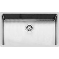 Foster 2157050 KE Lavello da Incasso Monovasca Filotop Acciaio Inox AISI 304 1 Vasca 75x44 cm colore Acciaio Spazzolato