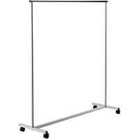 Stand appendiabiti con ruote barra cromata