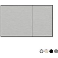 PLAQUE DE COUVERTURE 2 BOUTONS SIGMA 60 Dimensions : Noir