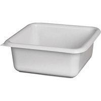 ALUMINIUM ET PLASTIQUE CUVETTE CARRÉE 29CM 5.5L GRIS PA. RIVCCA29