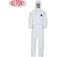 DU PONT Protective Coverall Safety Clothing Anti Static Hooded Suit Anti Particles/Chemical Splash M