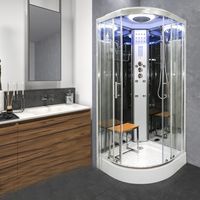 SS80 Hydro Shower Cabin Enclosure 800 x 800 Mirror Glass