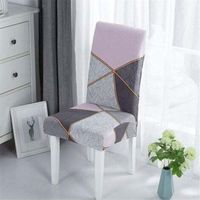 Housse de chaise de salle à manger, housse de chaise imprimée en Patchwork, lavable, extensible, décoration de mariage, hôtel, Restaurant, style A